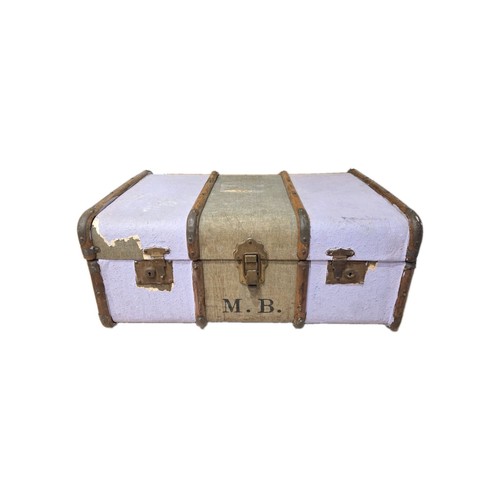 Large vintage steamer trunk - steamer,