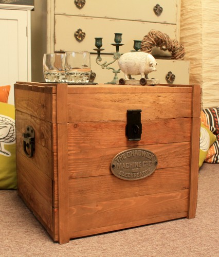 Large wooden storage box - large,