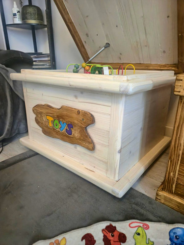Wooden toy box - box, storage
