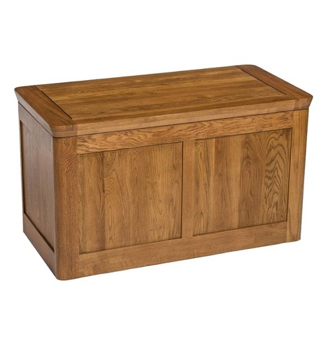 Large blanket box solid oak - box,,
