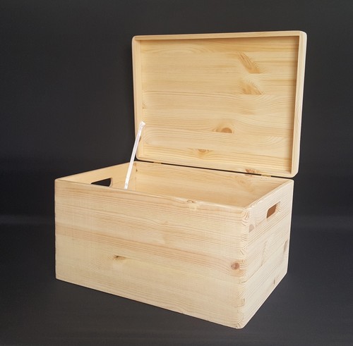 Wooden box storage large chest - storage,