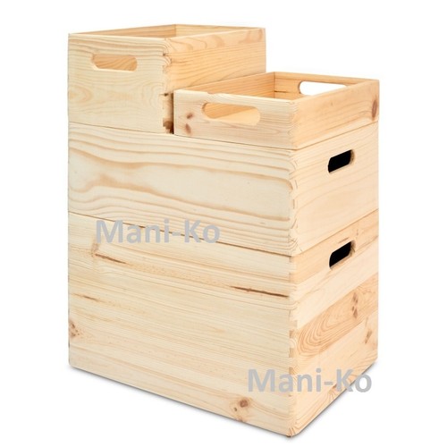 Storage box plain - plain, wood
