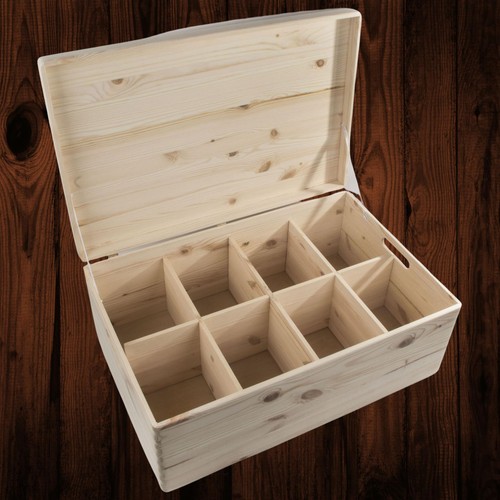 Extra large wooden - large, lidded