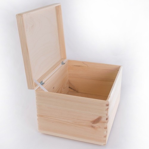 Large wooden storage box - large,