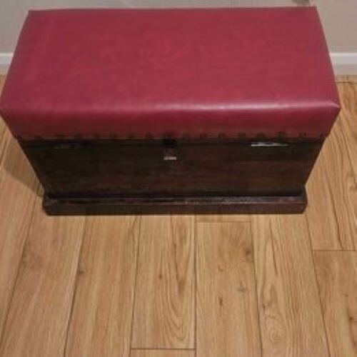 Large wooden storage chest - storage,