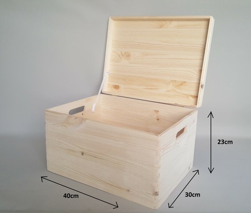 Large wooden box lid - wooden,